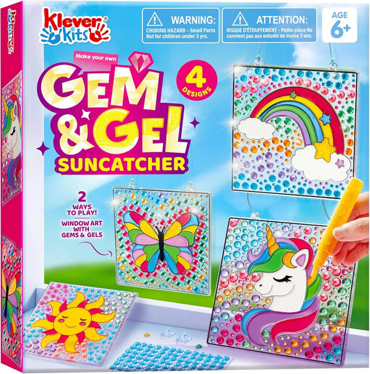 Joyfy Suncatcher Window Art And Gem Craft Kit for Kids