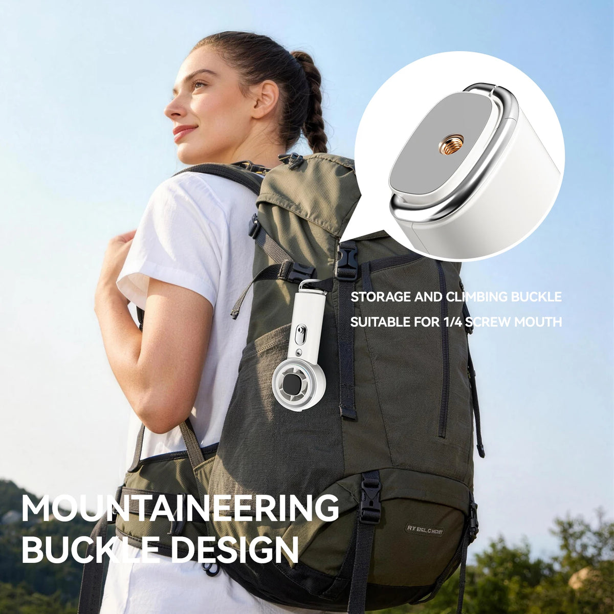 Portable Handheld Mist Spray Fan for Personal Cooling and Travel