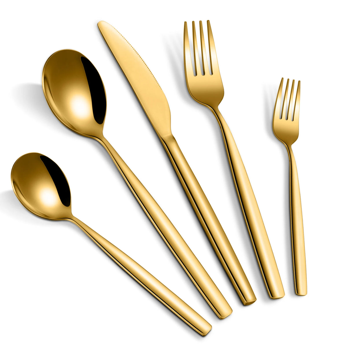HiMISS 316L Stainless Steel Flatware Set for Home and Dining
