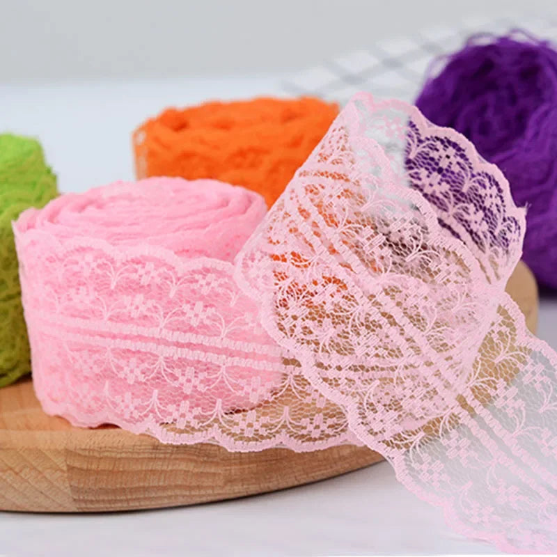 Woven Lace Ribbon Trim for Sewing Apparel and DIY Crafts