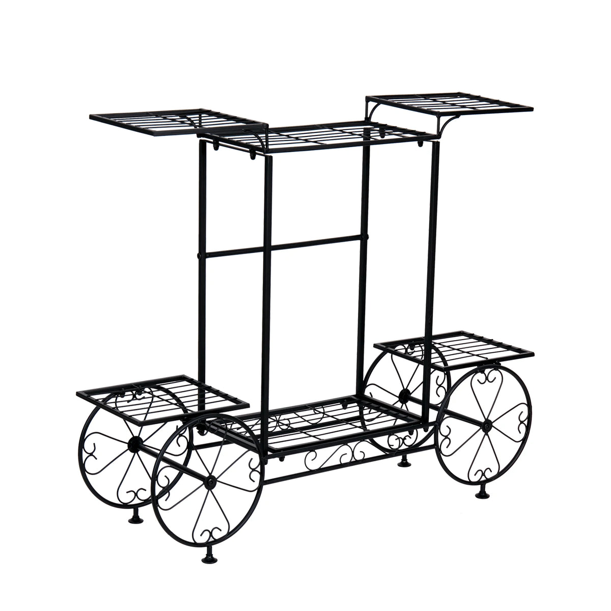 Parisian Style Metal Garden Plant Stand Flower Display Rack