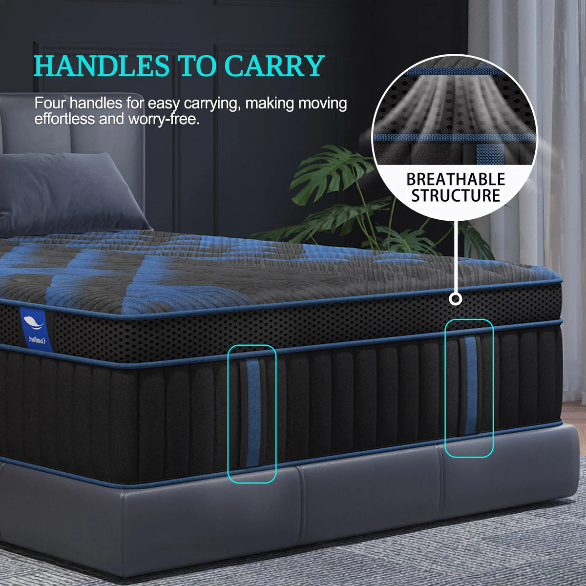 Sweetlove Gel Memory Foam Hybrid Pocket Spring Medium Firm Mattress