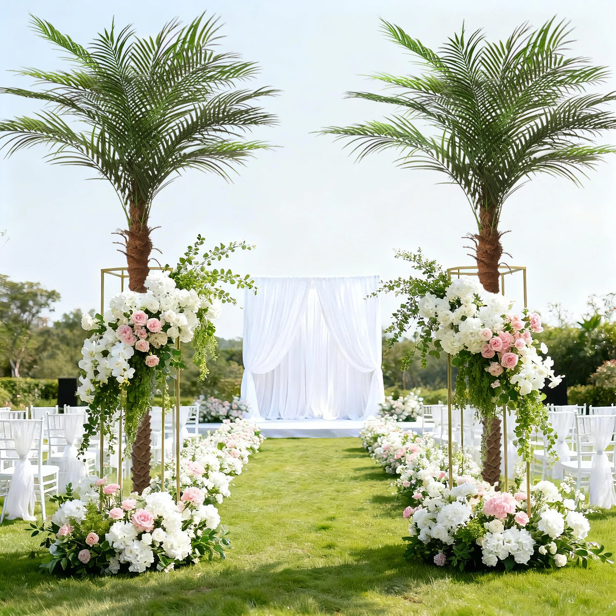 Olitree Artificial Golden Cane Palm Tree for Home and Patio Decor
