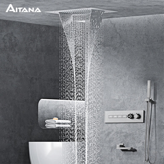 Aitana Wall Mounted Brass Multi Function Shower System
