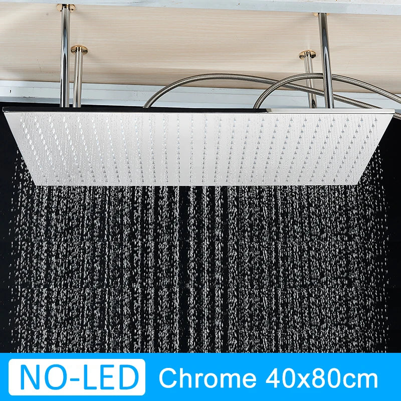 Shinesia LED Rainfall Shower Head With Changing Lights
