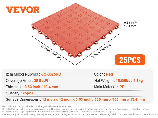 Interlocking Garage Floor Tiles Non Slip PP Mats For Basements