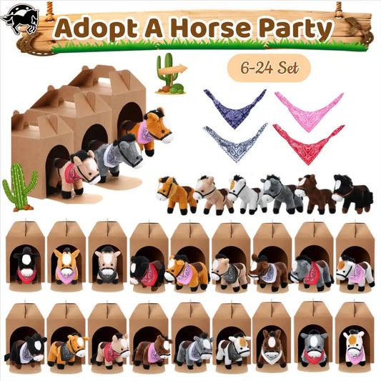 Premium Stuffed Horse Plush Toy For Kids Birthday Party Favors