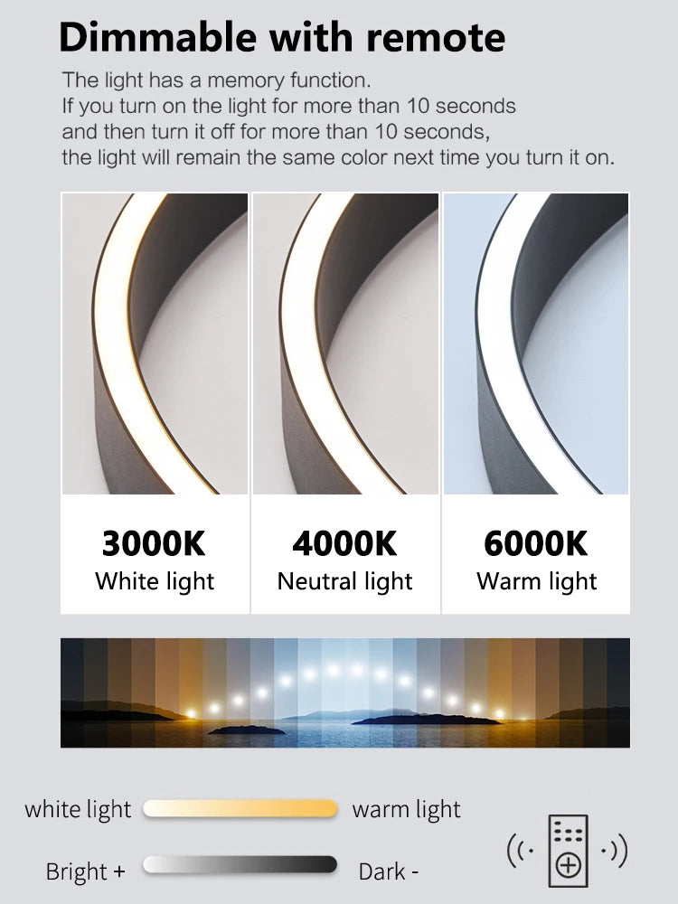 SLL Modern Nordic LED Ring Pendant Light for Living Spaces