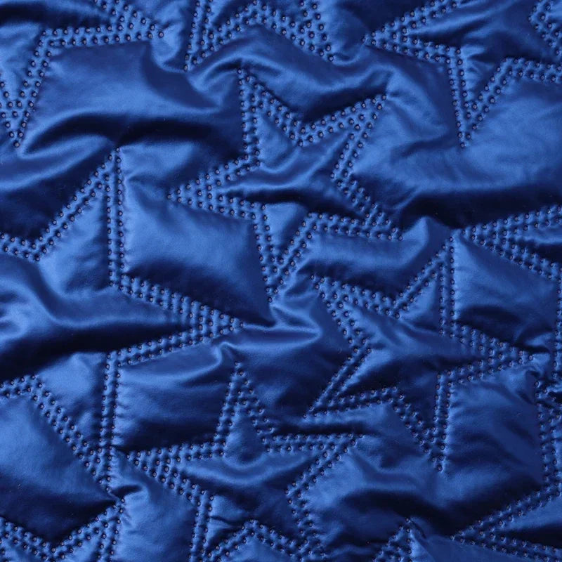 PU Artificial Leather Fabric Star Pattern For Sewing And Crafts